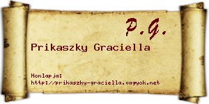 Prikaszky Graciella névjegykártya